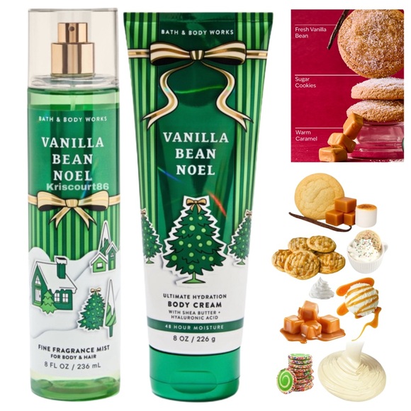 Bath & Body Works Other - BBW Vanilla Bean Noel 2PC FULL-SIZE SET NEW